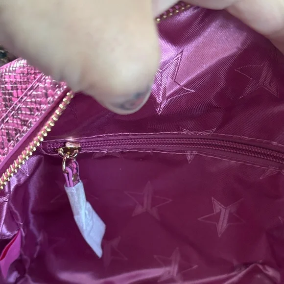 Jeffree Star Pink Snake Print makeup bag - Picture 9 of 9